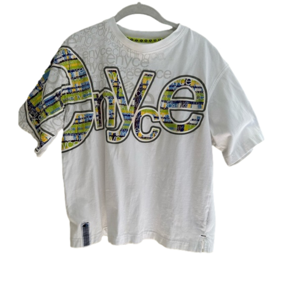 Enyce Y2K Cotton White Tee Shirt Size Medium